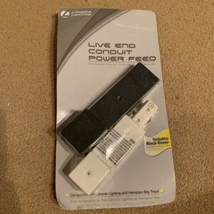 Lithonia Lighting Live End Conduit Power Feed With Black Cover *New*